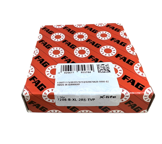 1x FAG 7208 B-XL-2RS-TVP Schrägkugellager 40x80x18 mm X-Life Kugellager