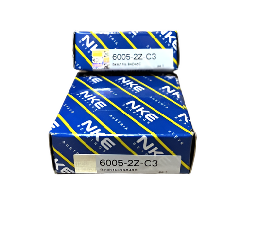 2x NKE 6005 2Z-C3 Rillenkugellager 25x47x12 mm 6005 2Z ZZ C3 Kugellager
