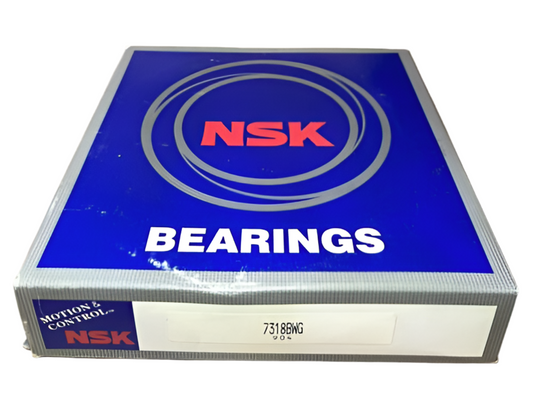 1x NSK 7318 BWG Schrägkugellager 90x190x43 mm Kugellager