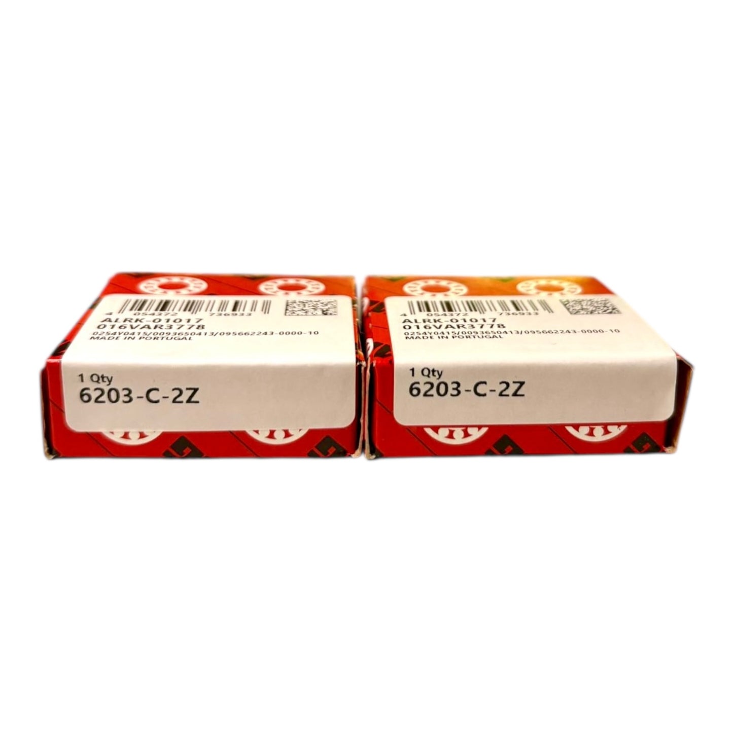 2x FAG 6203-C-2Z Rillenkugellager 17x40x12 mm Kugellager 6203 2Z