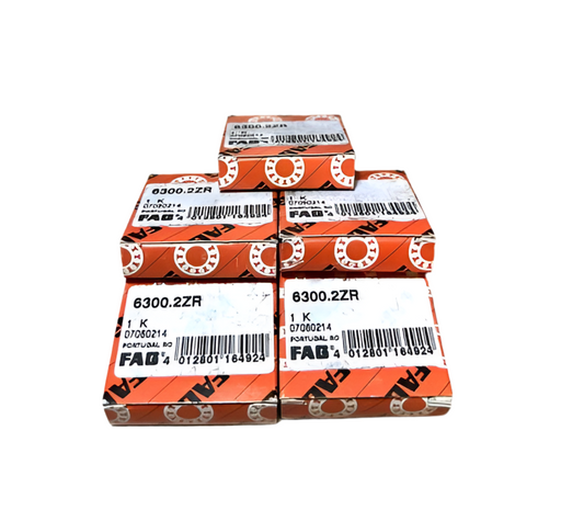 5x FAG 6300 2ZR deep groove ball bearing 10x35x11 mm 6300 2Z ZZ ball bearing