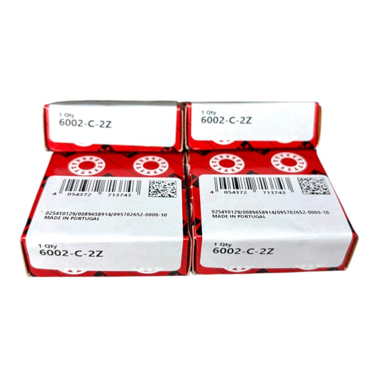 4x FAG 6002-C-2Z Rillenkugellager 15x32x9 mm 6002 ZZ Kugellager