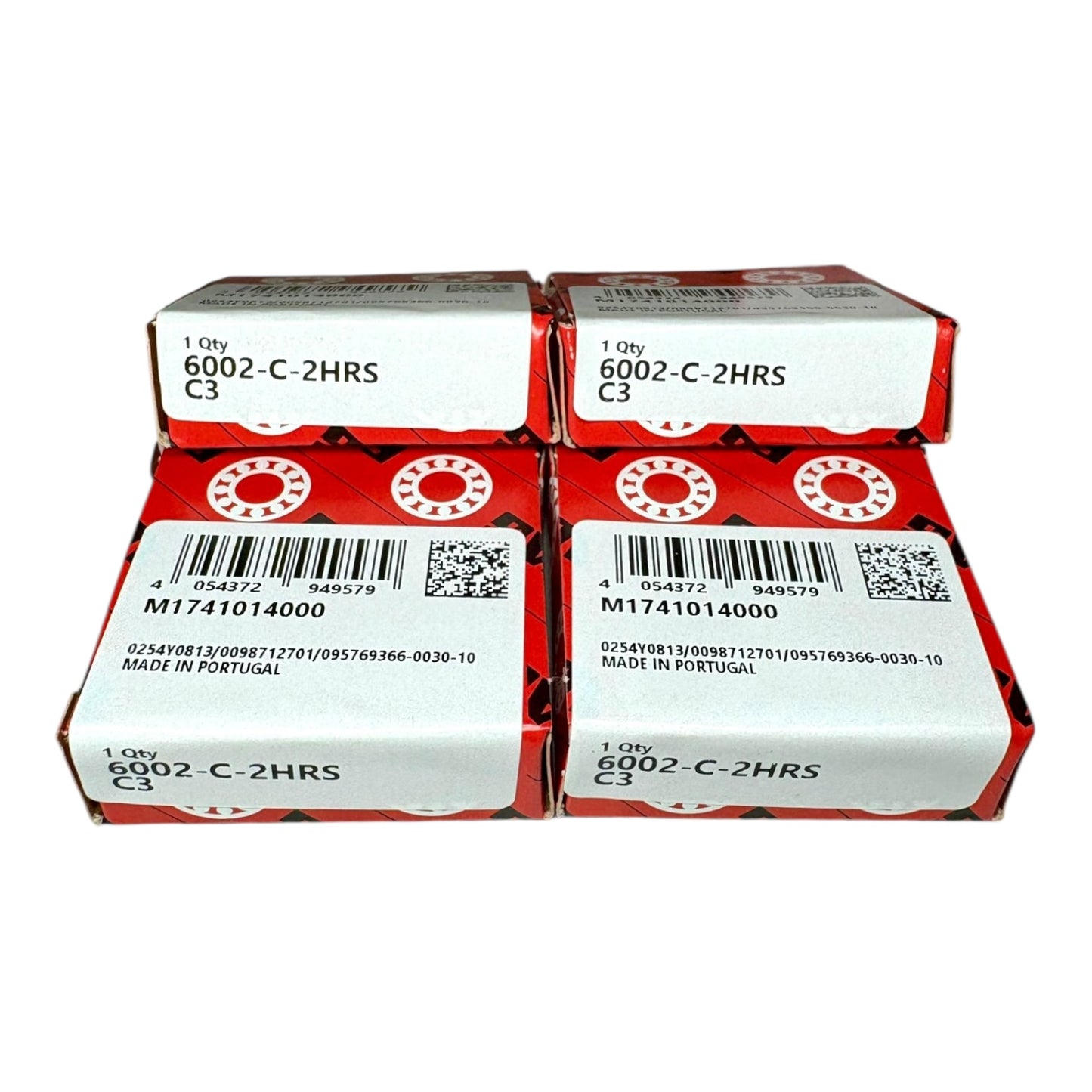 4x FAG 6002-C-2HRS-C3 Rillenkugellager 15x32x9 mm Kugellager