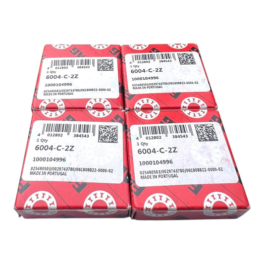 4x FAG 6004-C-2Z = ZZ Rillenkugellager  20x42x12 mm