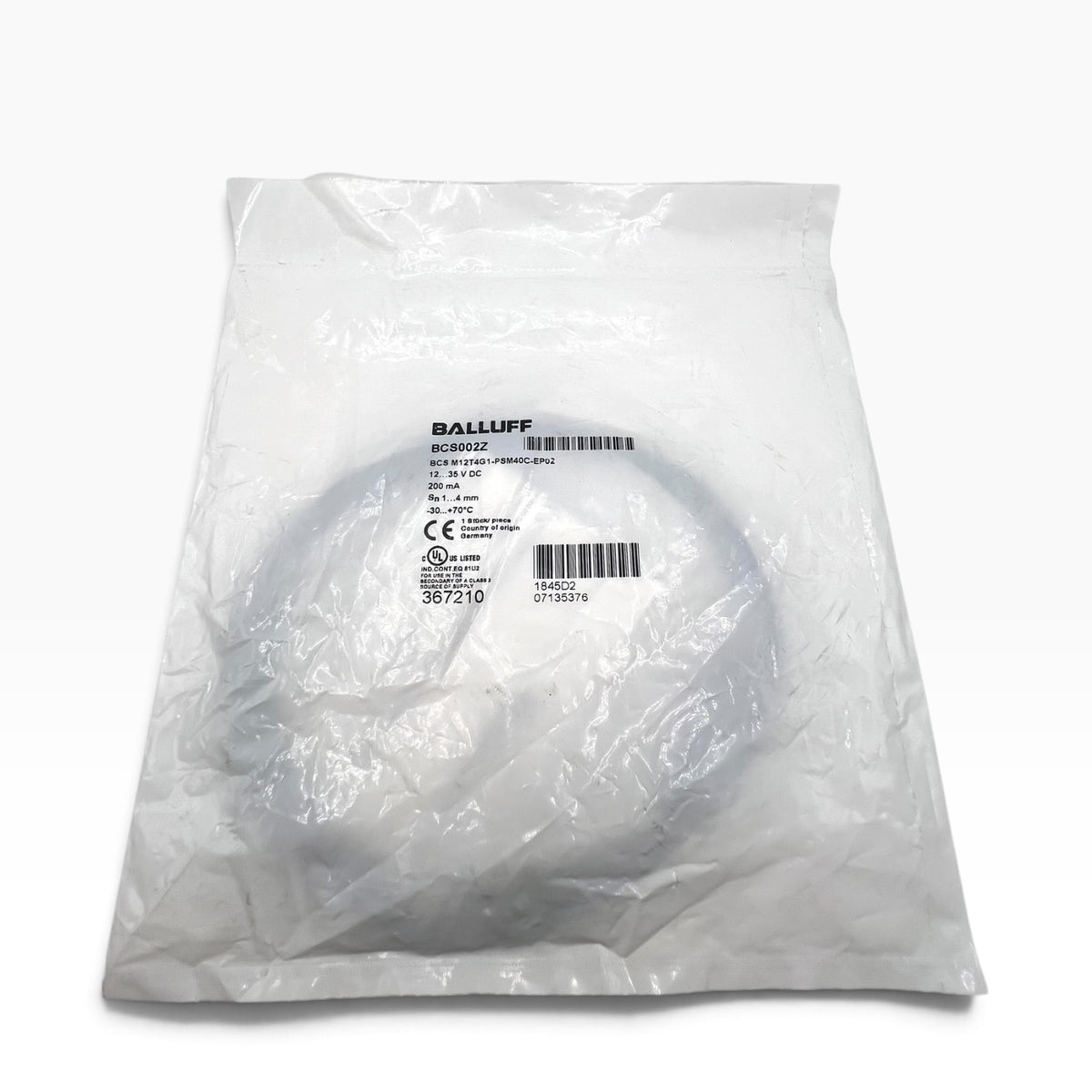 Balluff BCS002Z BCS M12T4G1-PSM40C-EP02 No 367210