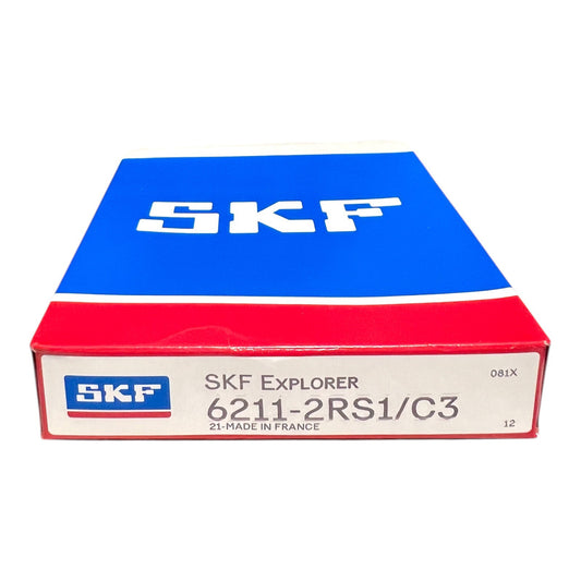 1x SKF Explorer 6211-2RS1/C3 Rillenkugellager 55x100x21 mm Kugellager