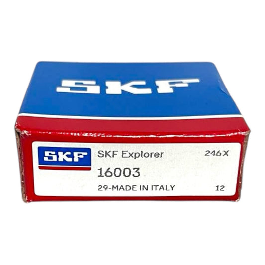 1x SKF 16003 Rillenkugellager 17x35x8 mm Kugellager