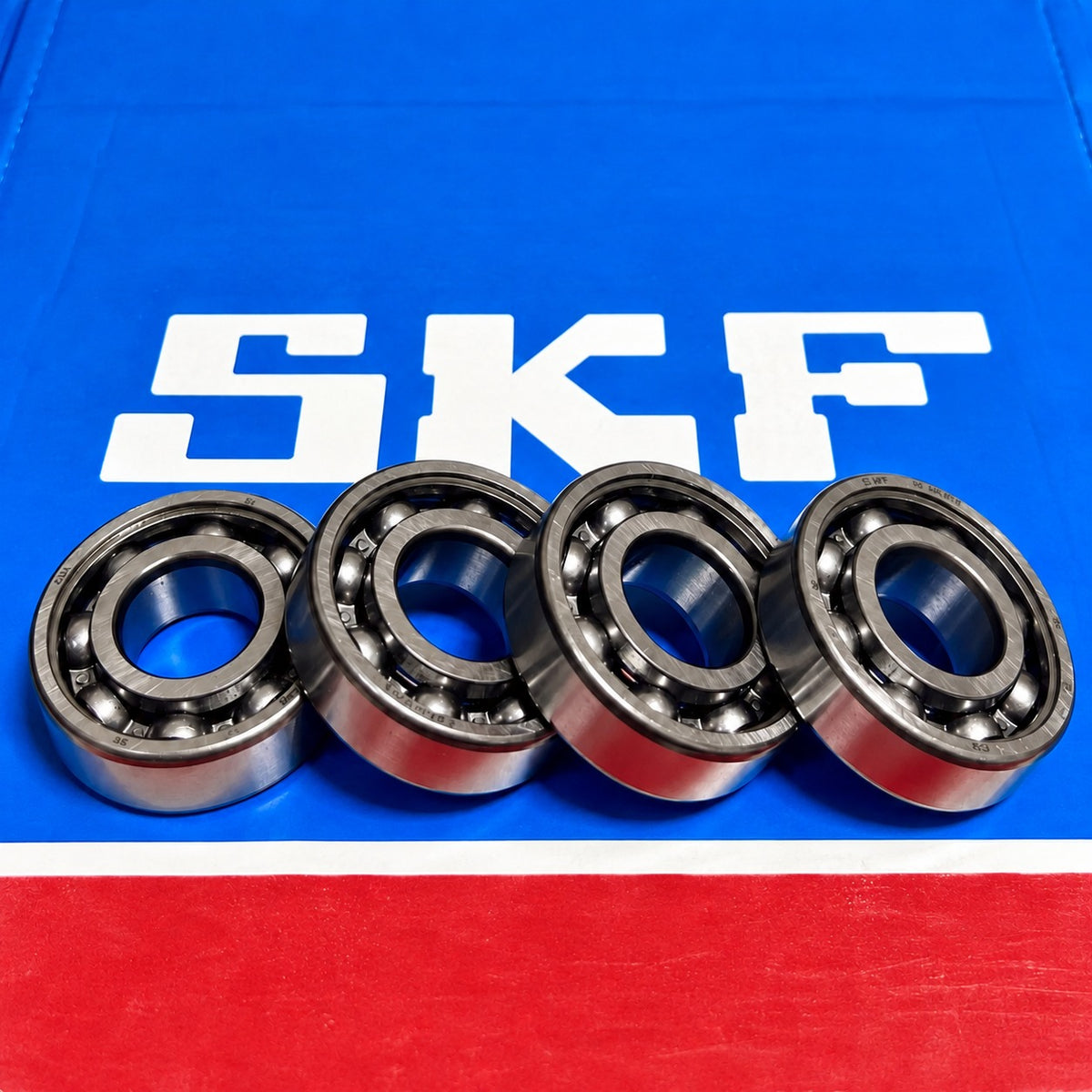 4x SKF 6000/C3 Rillenkugellager 10x26x8 mm offen