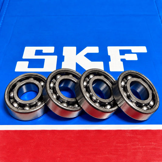 4x SKF 6000/C3 Rillenkugellager 10x26x8 mm offen